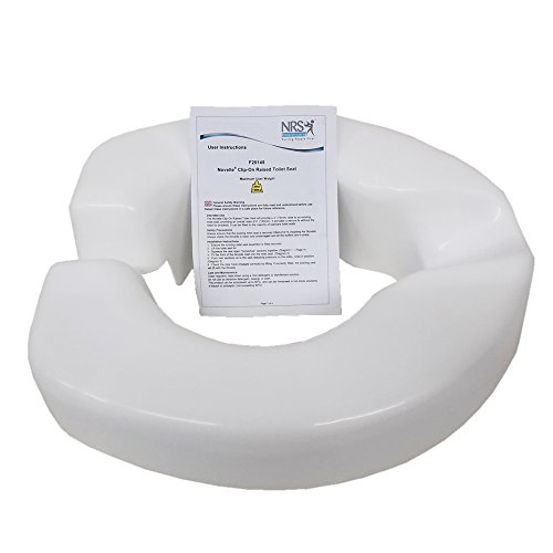 NRS Healthcare F25145 Novelle Portable ClipOn Raised Toilet Seat