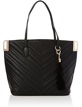 Miss Selfridge Damen Quilt Tote, 16x30x28 cm