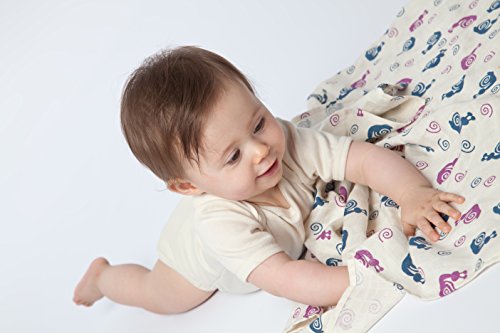 Grünspecht 563-V1 Bio-Mullwindeln, 100 Prozent Bio-Baumwolle, 70 x 70 cm, (2 Tücher) - 8