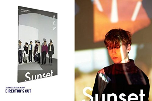 Preisvergleich Produktbild Director's Cut [SUNSET Ver.] SEVENTEEN Special Album CD + Offiziell Poster + Fotobuch + 4 Postkarten + Fotokarte + Lentikularkarte + Geschenk