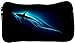 Snoogg Neon Shark In Sea Poly Canvas Student Pen Pencil Case Coin Purse Utility Pouch Cosmetic Makeup Bag RS.245.00