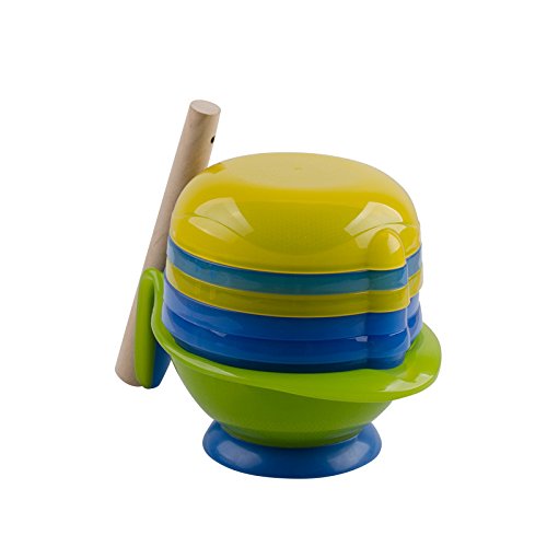 Tofern BPA free 7in1 Baby Food Manual Grinder Juicer Masher and Bowl Baby Food Processor Vegetable and Fruit Mill - Green