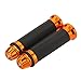 Produktbild Lenkergriffe - TOOGOO (R) 1 Paar 7/ 8" Aluminium Gummi Gel Ergonomische CNC Lenkergriffe Handgriffe fuer Motorrad Sport MTB Fahrrad - Orange