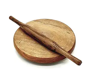Epraiser (Size: 9 inches) Original Sheesham Wooden Chakla Belan/Rolling Board/Roti Maker/Polpat for Home & Kitchen