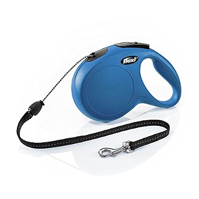 Flexi New Classic Laisse avec Cordon pour Chien Bleu 8 m Taille M