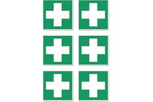 HAVATI Erste Hilfe, Rettungszeichen: E003 - DIN EN ISO 7010 / ASR A1.3 - Aufkleber: 5 cm, 6 Stück