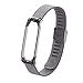 Produktbild Happysdh Armband für Xiaomi Mi Band 4, Smartwatch Zubehör Edelstahl Ersatzarmband Armbänder Smartwatch für Männer Frauen