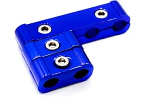 Spark Plug Wire Separator, MoreChioce 3 Pieces Spark Plug Lead Separator Aluminum Engine Spark Plug Wire Separator Divider Spark Plug Wire Separators Kit 8mm 9mm and 10mm,Blue