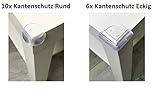 Premium Baby Kinder Sicherheitsset 35-teilig, 10x Steckdosenschutz, 16x Eckenschutz, 2x Schrankschloss, 2x Klemmschutz, 5x Schubladensicherung, Bonus: Bedienungsanleitung mit Ratgeber Checkliste - 2