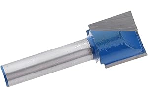 Fenteer DIY Nutfräser zweischneidig, aus HM für Lange Lebensdauer, 8mm Schaft, Schneiddurchmesser Auswählbar, 8x17mm