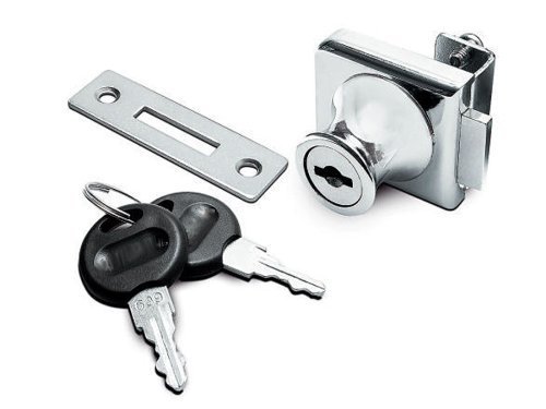 Preisvergleich Produktbild SO-TECH® Glastürschloß Vitrinen Schloß für Glastüren Glastürenschloß Vitrinenschloß