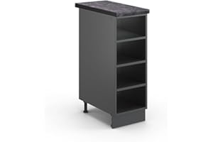 Vicco Scaffale da cucina Fame-Line, Antracite, 30 cm, PL Antracite