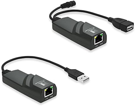 IIEasy Driver Free 50 Meter USB 2.0 Over Cat 6 Extender / Extension with UK Power Adapter - Connect USB 2.0 Devices Away from Your Computer over Cat 6 (50m)