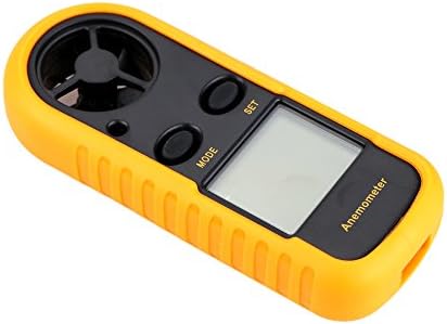 Guizen Digital Anemometer LCD Backlit Wind Meter Air Volume Meter Wind Gauge with Multifunction Buttons for RC Drones Helicopter Windsurfing Kite Flying Sailing Surfing Fishing