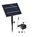 Produktbild CPPK 5.0W Solar Springbrunnen,mit LED Beleuchtung Teichpumpe Outdoor Wasserpumpe Springbrunnen Energieeinsparung Solar Teichpumpe Springbrunnen für Gartenteich, Vogel-Bad, Fisch-Behälter