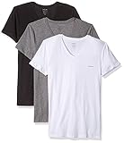 diesel pullover damen gelb Stretch-Baumwolle Diesel Herren UMTEE-MICHAEL3PACK V-Neck T-Shirt Unterhemd, schwarz/weiß/grau, Medium