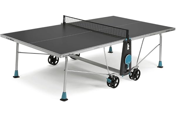 CORNILLEAU - Table de ping Pong d'extérieur 200X Outdoor - Loisir de Jardin - Agrément FFTT - Gris