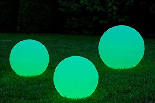 Luminatos 40 LED Leucht Kugel 40 cm 16 Farben mit Fernbedienung wasserdicht - 2