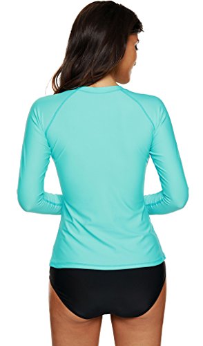 CharmLeaks Damen Rash Guard Langarm UV-Schutz (UPF) 50+ - 3