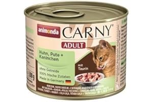 ANIMONDA VOM FEINSTEN Animonda Cat Carny Adult Poulet & dinde & Lapin | 6 x 200 g
