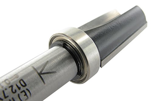 ENT Bündigfräser HW (HM), Schaft (C) 8 mm, Durchmesser (A) 12,7 mm, B 25 mm, D 32 mm, GL 62 mm, mit Kugellager am Schaft - 4