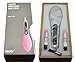 NASV-100 Electric LCD Ceramic Massager Hair Straightener Anti Scald Comb Brush - Professional Fast Hair Straightening Instant Heating Detangling Paddle Styling Tool - UK Plug (White)