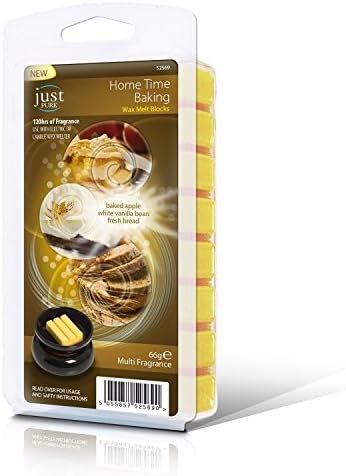 Just Pure Candle Wax Tart Wax Melts Scented Wax Candle Melts Multi Fragrance 66g. (1 x Home Time Baking)