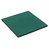 FATMOOSE Dalle de caoutchouc SoftSafe L Tapis anti chute 50x50x2,5cm, vert