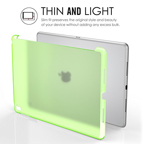MoKo Hülle für iPad Pro 9.7 – Ultra Slim Translucent Hart Polycarbonate Schale Schutzhülle Case Cover für Apple iPad Pro 9.7 Zoll 2016 Modell Tablet, Matt Grün (Auch für iPad Pro Offizielle Tastatur) - 4