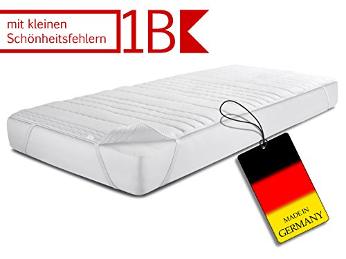 Topper von „Dormisette“ – 1B-Ware – mit kleinen Schönheitsfehlern – für eine ergonomische Schlafposition – Gesamthöhe ca. 2,5 cm – geprüft nach Öko-Tex Standard 100 – made in Germany – 2 Größen, 90 x 200 cm - 9