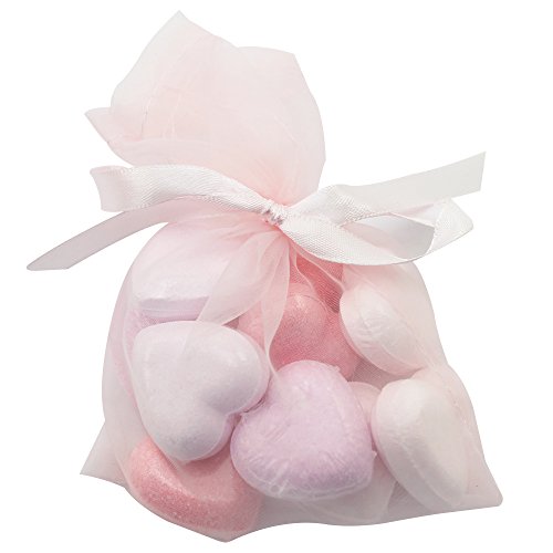 COM-FOUR® Valentinstags Badeset mit Badekugeln, Badekonfetti und Plüschherz, ideal als Partnergeschenk - 3