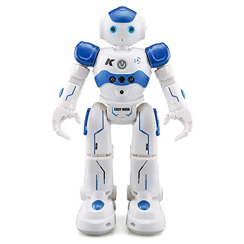 Preisvergleich Produktbild HXZ Fernbedienung Roboter Lernspielzeug Intelligente Gesang Tanzen Jungen und Mädchen Kinder Elektrische Interaktive Spielzeuggeste Steuerung Intelligente Programmierung Geschenk,Blue