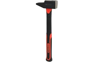 KS TOOLS Marteau rivoir Manche Fibre, 1 kg Noir/Rouge