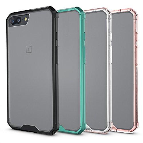 Funda Oneplus 5 Negro  JGOO Glazed Clarity Funda Ultra Delgado Acr  lico Espalda Duro y Flexible TPU Suave Gel Parachoques H  bridos Minimalista Carcasa de Protecci  n para Oneplus 5