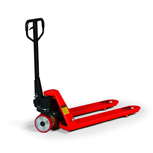 Stabilux Gabelhubwagen, Traglast 2500 kg, Gabellänge 1150 mm, Polyurethanräder, rot, 3 Jahre Qualitätsgarantie