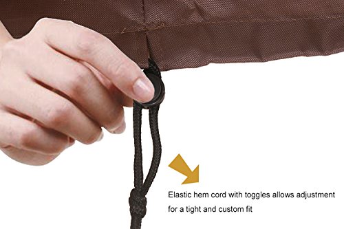 Ticent BBQ Grill Abdeckung Gasgrill Grillen Schutzhülle Haube für Grill Smoke Barbecue, 147 x 61 x 122 cm - 5