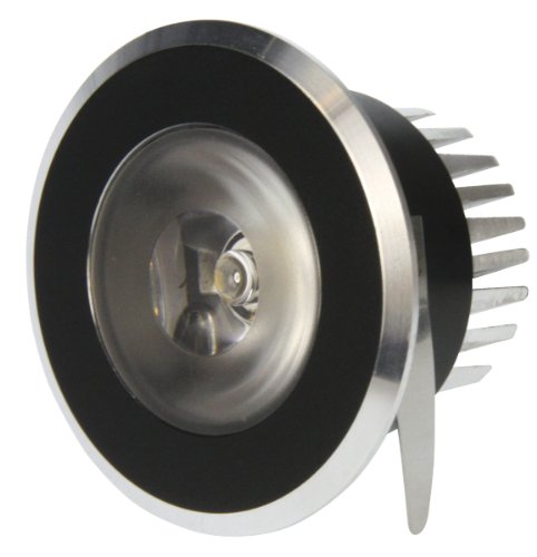 Preisvergleich Produktbild Heitronic LED Einbauleuchte Amsterdam, Chrom / Schwarz, Aluminium, 30704