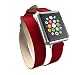 Produktbild Incipio Reese Double Wrap - Doppelt gewickeltes Premium Echtleder-Band für alle 42mm Apple Watch Modelle/Watch Series 2/Series 3/Nike+ [Apple Watch | Apple Watch Sport | Apple Watch Edition] - rot