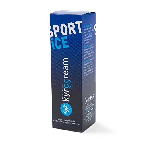 Kyrocream Sport Ice - Crema preparación y recuperación muscular para deporte con efecto frio, 120 ml