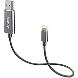 Nulaxy 32GB Flash Laufwerk USB Stick mit Lightning Stecker und USB 3.0 Stecker für iPhone iPad, Jump Thumb Pen Drive with C-Smartlink Cable, External Storage Expansion Memory Stick for iOS Mac Windows PC