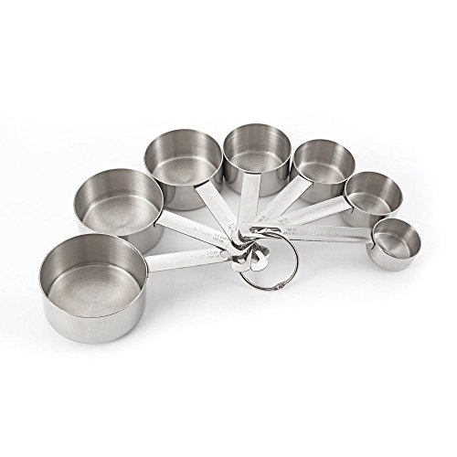 KitchenTour Edelstahl Messbecher Set, 7-teilig - 3