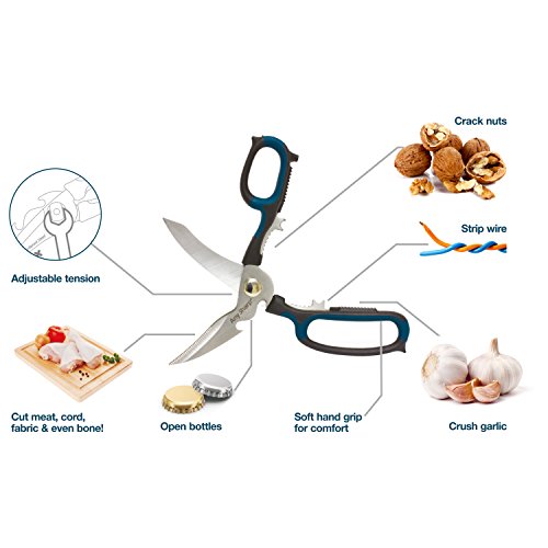 AnySharp ASSZBLU Multi 5-in-1-Schere, blau - 2