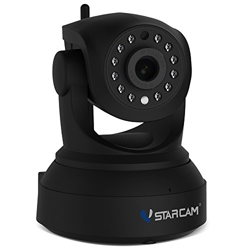 ANRIS Ip Caméra de Surveillance Vstarcam C7824 WiFi sans Fil Moniteur de Sécurité avec 720P HD Night Vision IR Mouvement de Contrôle (Noir)