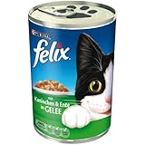 Felix Katzenfutter Häppchen in Gelee Kaninchen und Ente, 400 g