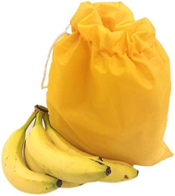 14" x 10" Drawstring Double Walled Multi Purpose Banana Storage Bag Ripening Fruit.