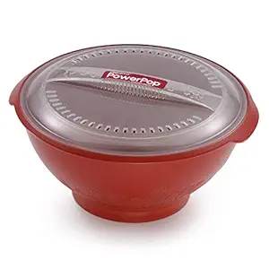 Presto 04834 PowerPop Microwave Popcorn Popper, 3Qt, Red