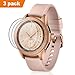 Price comparison product image Circle Compatible with Samsung Galaxy Watch 42mm Screen Protector (3 Pack),Transparent HD Scratch Resistant Anti-Bubble Tempered Glass Screen Protector for Samsung Galaxy Smart Watch SM-R810/SM-R815