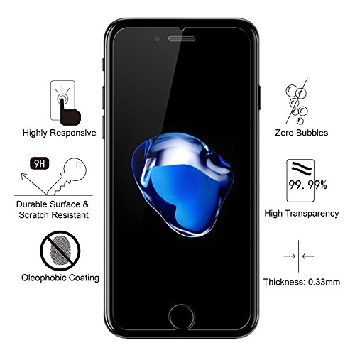 MaxKu BlackBerry KEYone Schutzfolie, [2 Stück] Glasfolie Hartglas 9H Hardness Panzerglas Displayschutz Anti-Kratz Displayschutz für BlackBerry KEYone - 3