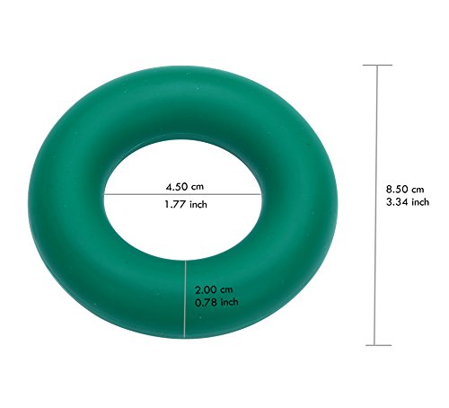 iBegem 3-Stück Handtrainer Ring Silikon, Fingertrainer Klettern, Unterarmtrainer, Strengthener, 30LB 40LB 50LB Zum Training Deiner Kraft und Ausdauer - 3