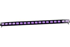 IBIZA LED-UVBAR18 UV Schwarzlicht LEISTE 18x3 WATT LEISTE BLINDER BÜHNE DJ PARTY DISCO EFFEKTSCHEINWERFER FLOORSPOT